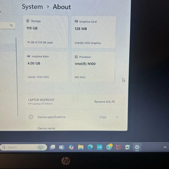 HP Laptop with Artistic lavender and gold Design - Picture 6 of 8